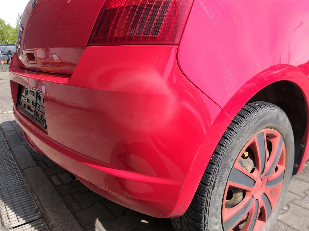 Suzuki 4 EZ MZ original Stoßstange Stossfänger hinten Rot Bj.2007